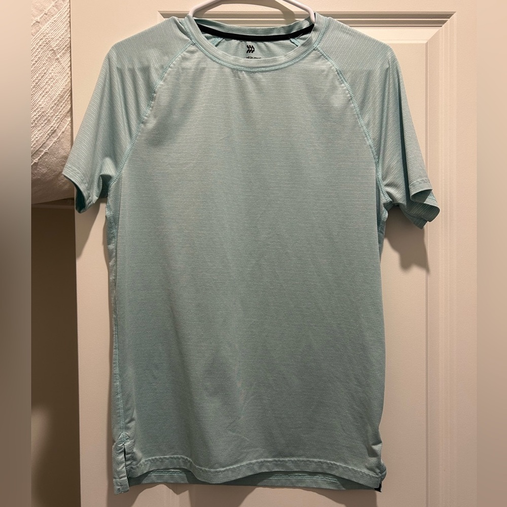 All in Motion Men's Light Blue Athletic Shirt